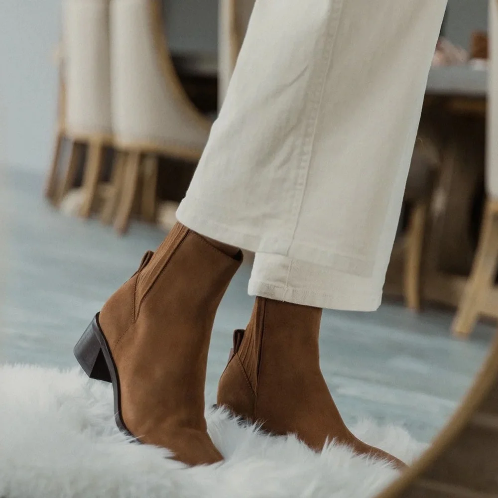 Dolce Vita Linny H20 Boots Suede Truffle Brown